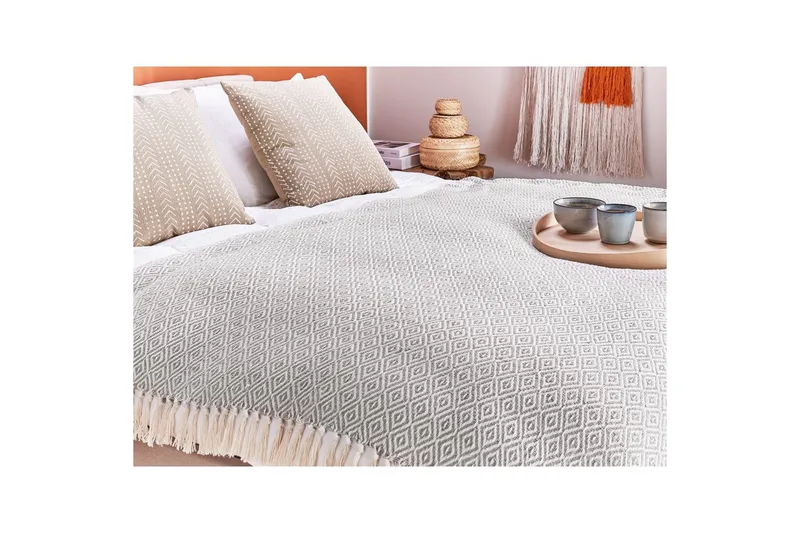 Viltti Mityal Beige/harmaa - Beige/harmaa - Kodintekstiilit & matot - Tyyny & torkkupeitto - Torkkupeitto & viltti - Sherpapeitto