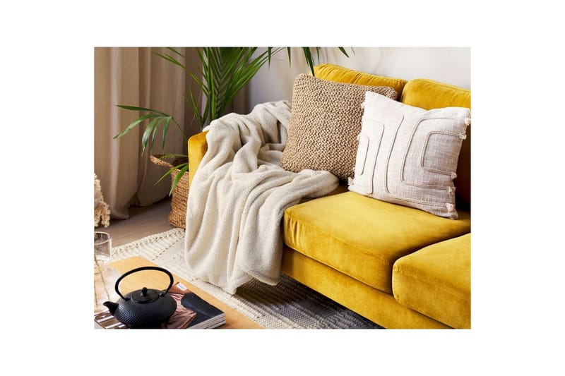 Viltti Namdu Vaalea beige - Vaalea beige - Kodintekstiilit & matot - Tyyny & torkkupeitto - Torkkupeitto & viltti - Sherpapeitto