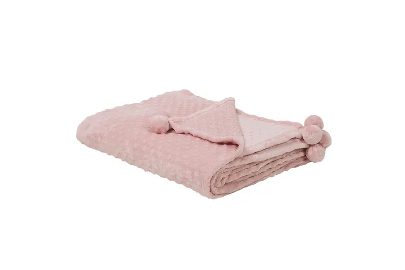 Viltti Samur Vaaleanpunainen, 200x220 cm - Vaaleanpunainen, 200x220 cm - Kodintekstiilit & matot - Tyyny & torkkupeitto - Torkkupeitto & viltti - Sherpapeitto