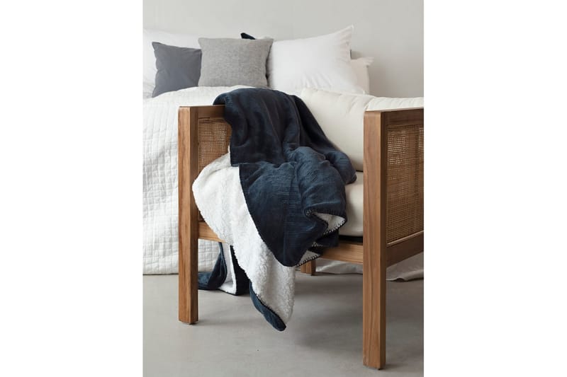 Viltti Sherpa 130 x 170 cm - Merensininen - Kodintekstiilit & matot - Tyyny & torkkupeitto - Torkkupeitto & viltti - Sherpapeitto