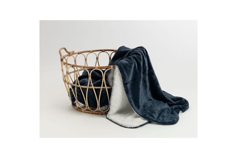 Viltti Sherpa 130 x 170 cm - Merensininen - Kodintekstiilit & matot - Tyyny & torkkupeitto - Torkkupeitto & viltti - Sherpapeitto