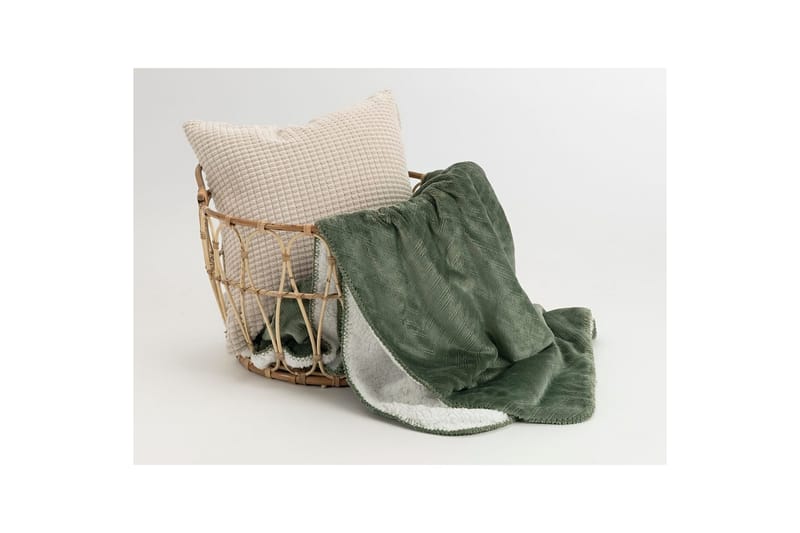 Viltti Sherpa 130 x 170 cm - Vihreä - Kodintekstiilit & matot - Tyyny & torkkupeitto - Torkkupeitto & viltti - Sherpapeitto