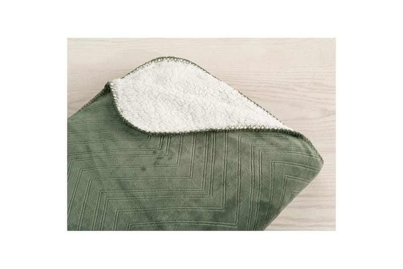 Viltti Sherpa 130 x 170 cm - Vihreä - Kodintekstiilit & matot - Tyyny & torkkupeitto - Torkkupeitto & viltti - Sherpapeitto