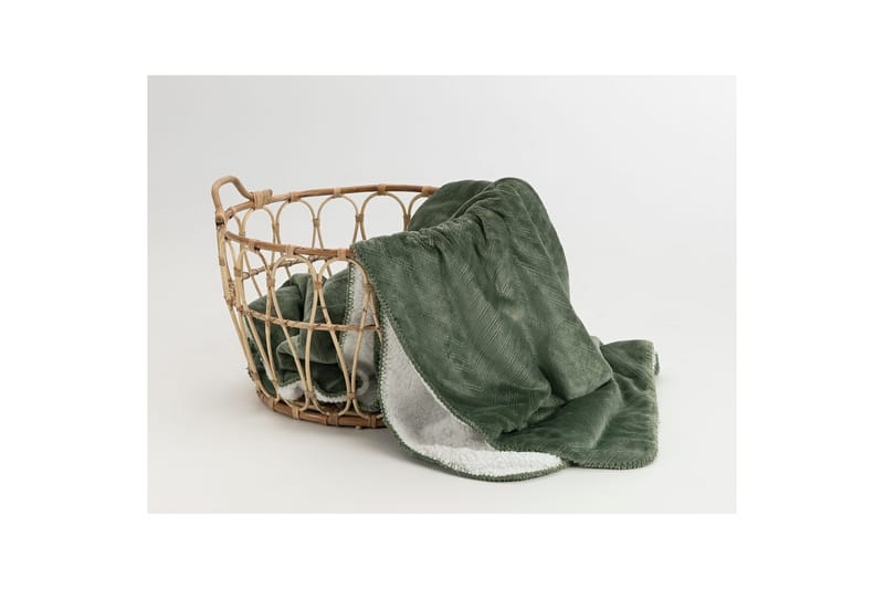 Viltti Sherpa 130 x 170 cm - Vihreä - Kodintekstiilit & matot - Tyyny & torkkupeitto - Torkkupeitto & viltti - Sherpapeitto