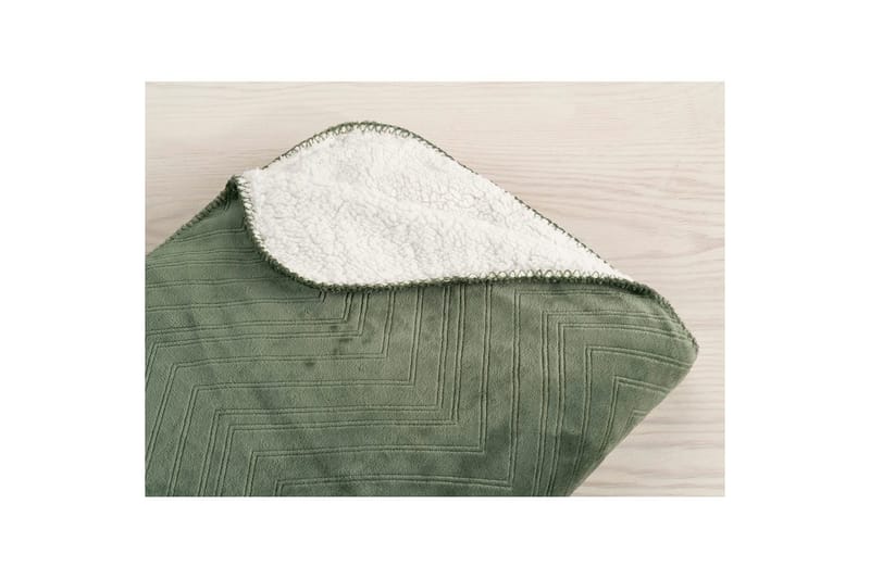 Viltti Sherpa 130 x 170 cm - Vihreä - Kodintekstiilit & matot - Tyyny & torkkupeitto - Torkkupeitto & viltti - Sherpapeitto