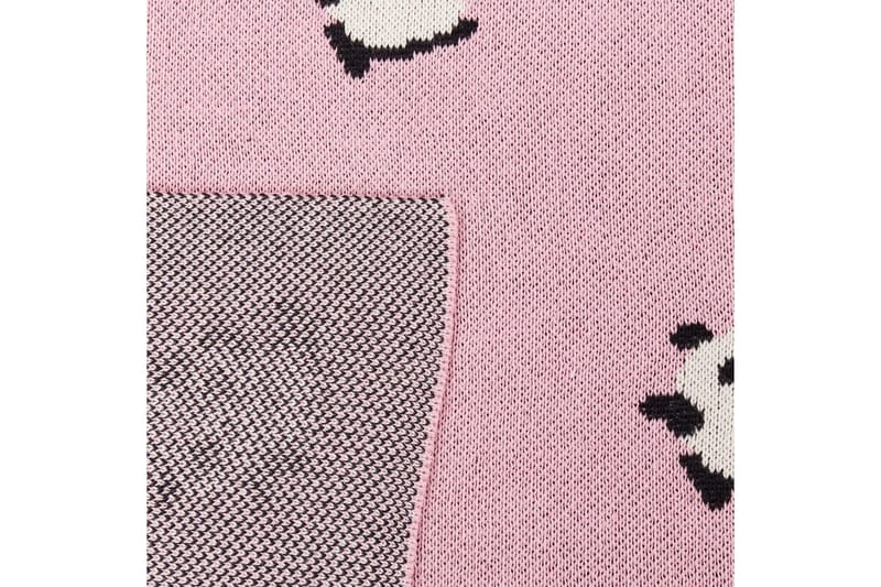 Viltti Talokan Vaaleanpunainen/musta/valkoinen - Vaaleanpunainen/musta/valkoinen - Kodintekstiilit & matot - Tyyny & torkkupeitto - Torkkupeitto & viltti - Sherpapeitto