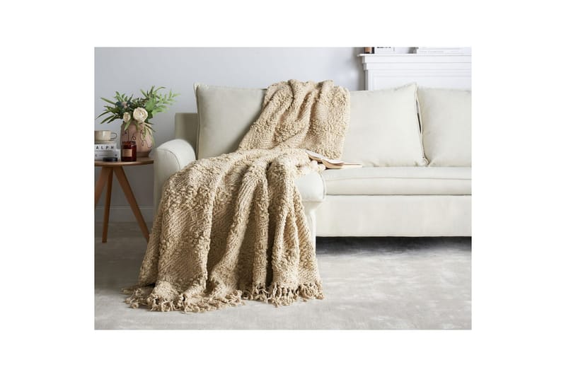 Viltti Vella Beige, 190x230 cm - Beige, 190x230 cm - Kodintekstiilit & matot - Tyyny & torkkupeitto - Torkkupeitto & viltti - Sherpapeitto