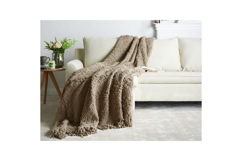 Viltti Vella Beige, 200x220 cm - Beige, 200x220 cm - Kodintekstiilit & matot - Tyyny & torkkupeitto - Torkkupeitto & viltti - Sherpapeitto