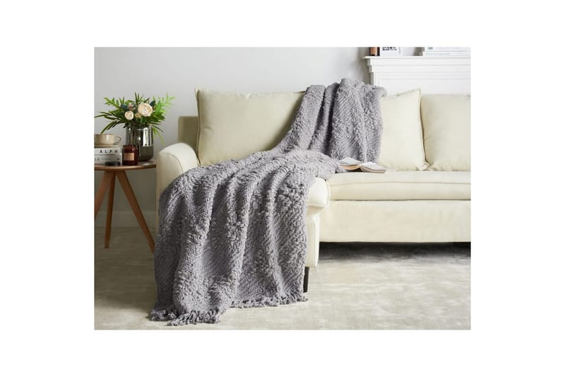 Viltti Vella Harmaa, 200x220 cm - Harmaa, 200x220 cm - Kodintekstiilit & matot - Tyyny & torkkupeitto - Torkkupeitto & viltti - Sherpapeitto