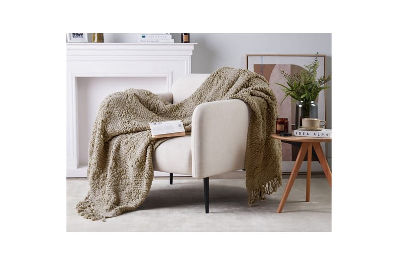 Viltti Vella Taupe, 150x200 cm - Taupe, 150x200 cm - Kodintekstiilit & matot - Tyyny & torkkupeitto - Torkkupeitto & viltti - Sherpapeitto