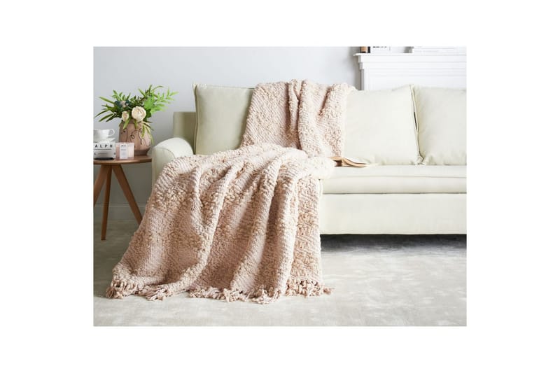 Viltti Vella Vaaleanpunainen, 200x220 cm - Vaaleanpunainen, 200x220 cm - Kodintekstiilit & matot - Tyyny & torkkupeitto - Torkkupeitto & viltti - Sherpapeitto