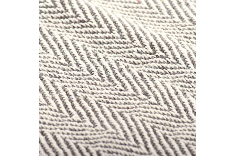 Viltti puuvilla kalanruotokuvio 220x250 cm harmaa - Harmaa - Kodintekstiilit & matot - Tyyny & torkkupeitto - Torkkupeitto & viltti - Sherpapeitto
