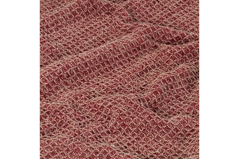 Viltti puuvilla 220x250 cm viininpunainen - Punainen - Kodintekstiilit & matot - Tyyny & torkkupeitto - Torkkupeitto & viltti - Sherpapeitto