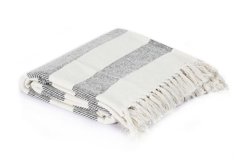 Viltti puuvilla raidoilla 220x250 cm antrasiitti - Harmaa - Kodintekstiilit & matot - Tyyny & torkkupeitto - Torkkupeitto & viltti - Sherpapeitto