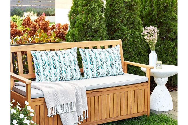 Tricase Ulkotyyny 42x60 cm - Valkoinen/Vihreä - Kodintekstiilit & matot - Tyyny & torkkupeitto - Ulkotyyny