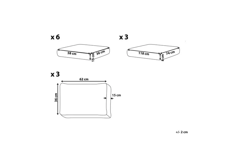 Tyynynpäällinen Castella Vihreä - Vihreä - Puutarhakalusteet - Terassiryhmät - Päälliset