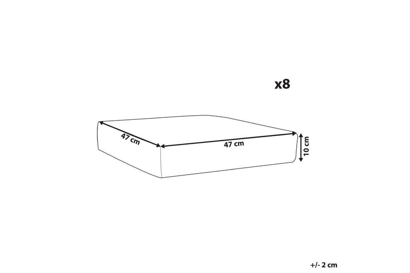 Tyynynpäällinen Italy Harmaa - Harmaa - Puutarhakalusteet - Terassiryhmät - Päälliset