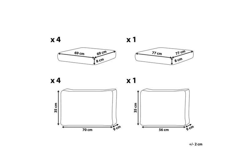 Tyynynpäällinen Messina Beige - Beige - Puutarhakalusteet - Terassiryhmät - Päälliset