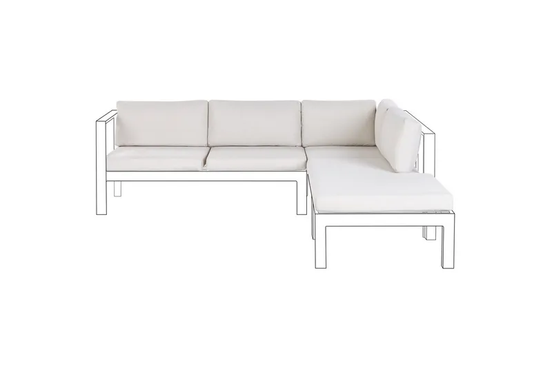 Tyynynpäällinen Messina Valkoinen, Valkoinen