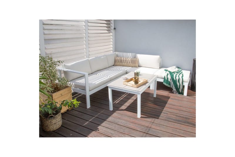 Tyynynpäällinen Messina Valkoinen - Valkoinen - Puutarhakalusteet - Terassiryhmät - Päälliset