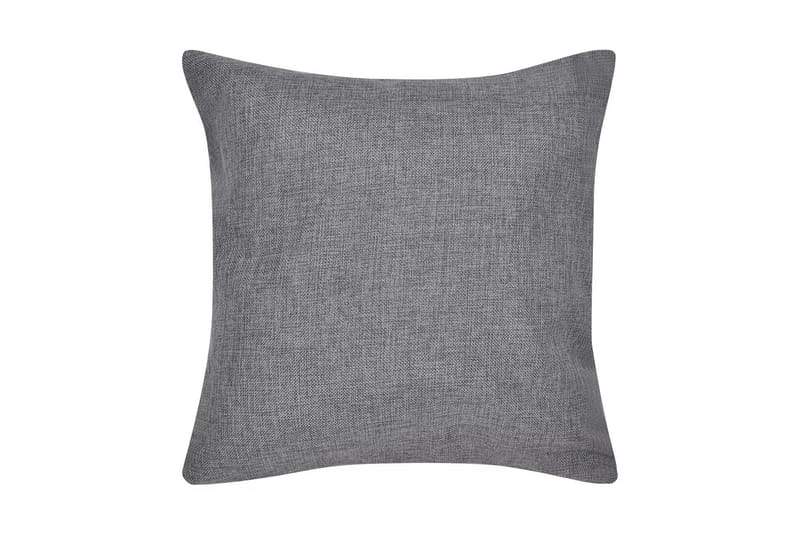 Antrasiitti Tyynynpäällinen Pellavatyylinen 4 kpl 40 x 40 cm - Harmaa - Kodintekstiilit & matot - Tyyny & torkkupeitto - Tyynynpäälliset