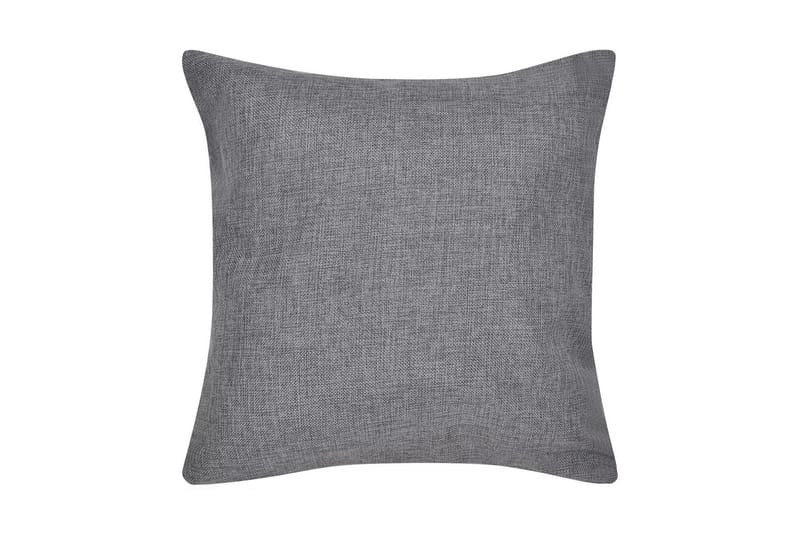 Antrasiitti Tyynynpäällinen Pellavatyylinen 4 kpl 40 x 40 cm - Harmaa - Tyynynpäälliset