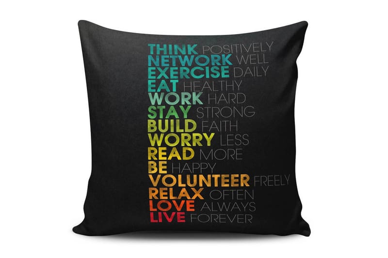 Tyynynpäällinen Cushion Love 45x45 cm - Monivärinen - Kodintekstiilit & matot - Tyyny & torkkupeitto - Tyynynpäälliset