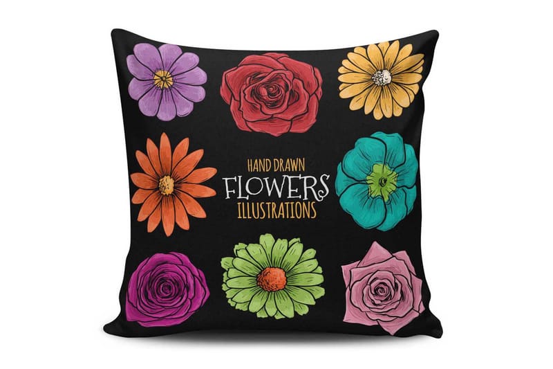 Tyynynpäällinen Cushion Love 45x45 cm - Monivärinen - Kodintekstiilit & matot - Tyyny & torkkupeitto - Tyynynpäälliset