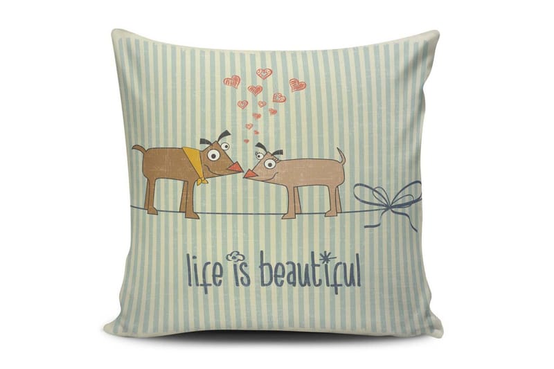 Tyynynpäällinen Cushion Love 45x45 cm - Monivärinen - Kodintekstiilit & matot - Tyyny & torkkupeitto - Tyynynpäälliset
