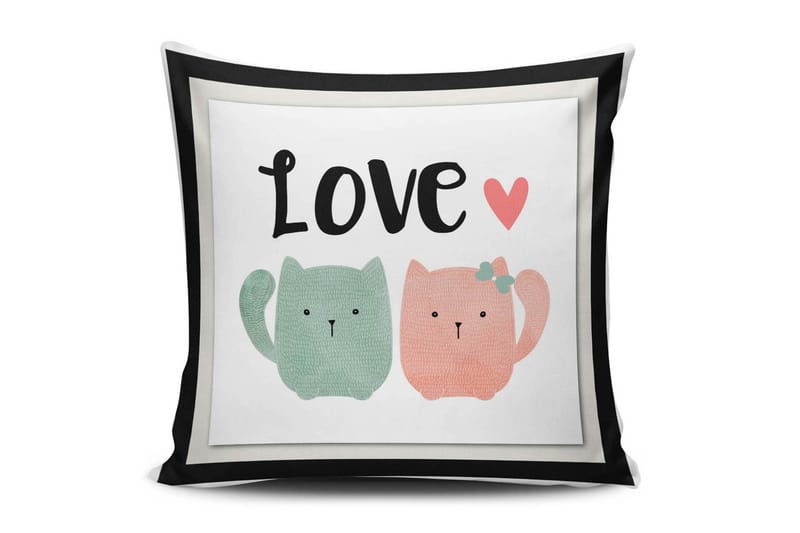 Tyynynpäällinen Cushion Love 45x45 cm - Monivärinen - Kodintekstiilit & matot - Tyyny & torkkupeitto - Tyynynpäälliset