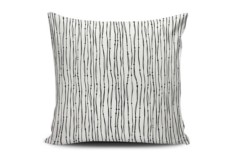 Tyynynpäällinen Cushion Love 45x45 cm - Valkoinen/Musta - Kodintekstiilit & matot - Tyyny & torkkupeitto - Tyynynpäälliset