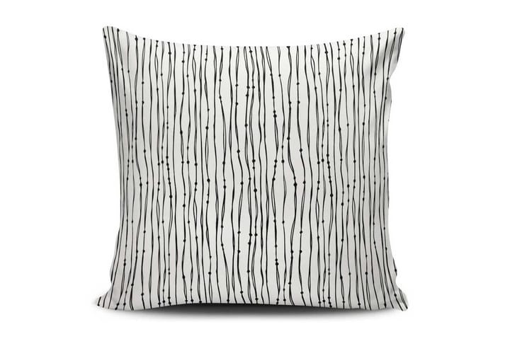 Tyynynpäällinen Cushion Love 45x45 cm - Valkoinen/Musta - Tyynynpäälliset