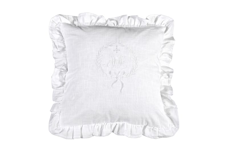 Tyynynpäällinen Emmy 45x45 cm Valkoinen - Fondaco - Kodintekstiilit & matot - Tyyny & torkkupeitto - Tyynynpäälliset