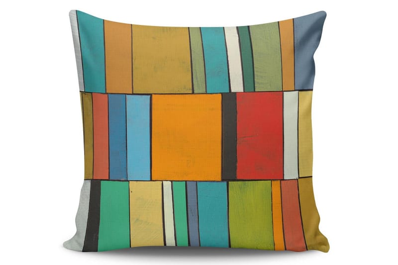 Tyynynpäällinen Kissy 45x45 cm - Monivärinen - Kodintekstiilit & matot - Tyyny & torkkupeitto - Tyynynpäälliset
