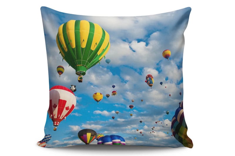 Tyynynpäällinen Kissy 45x45 cm - Monivärinen - Kodintekstiilit & matot - Tyyny & torkkupeitto - Tyynynpäälliset