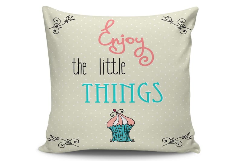 Tyynynpäällinen Kissy 45x45 cm - Monivärinen - Kodintekstiilit & matot - Tyyny & torkkupeitto - Tyynynpäälliset