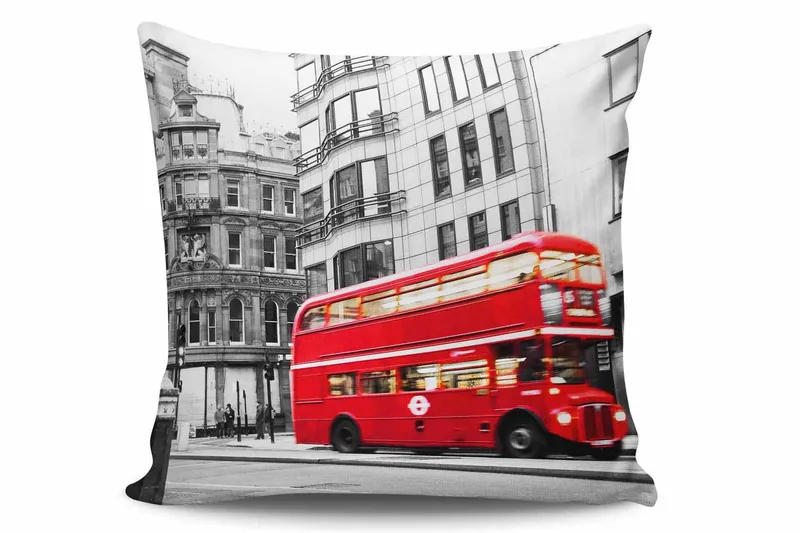 Tyynynpäällinen Kissy 45x45 cm - Monivärinen - Kodintekstiilit & matot - Tyyny & torkkupeitto - Tyynynpäälliset