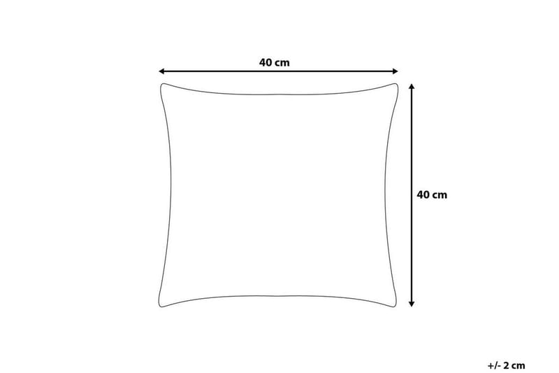 Puutarhatyyny Anchuelo 2-pak 40x40 cm - Keltainen - Kodintekstiilit & matot - Tyyny & torkkupeitto - Ulkotyyny