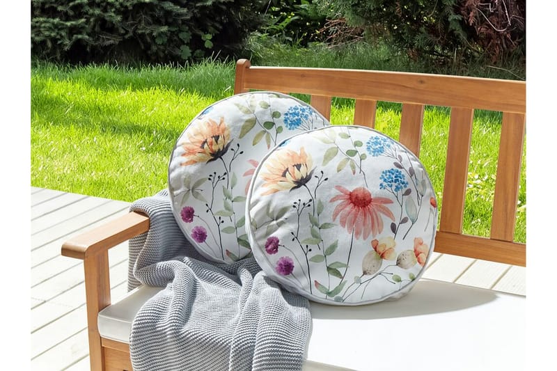 Unity Ulkotyyny 40 cm Pyöreä - Valkoinen - Kodintekstiilit & matot - Tyyny & torkkupeitto - Ulkotyyny