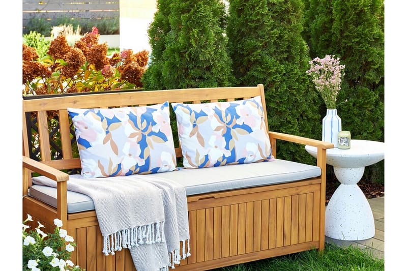 Vernole Ulkotyyny 42x60 cm - Valkoinen/Sininen/Vaaleanpunainen - Kodintekstiilit & matot - Tyyny & torkkupeitto - Ulkotyyny