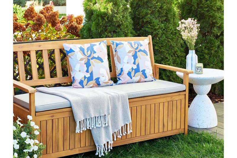 Vernole Ulkotyyny 45x45 cm - Valkoinen/Sininen/Vaaleanpunainen - Kodintekstiilit & matot - Tyyny & torkkupeitto - Ulkotyyny