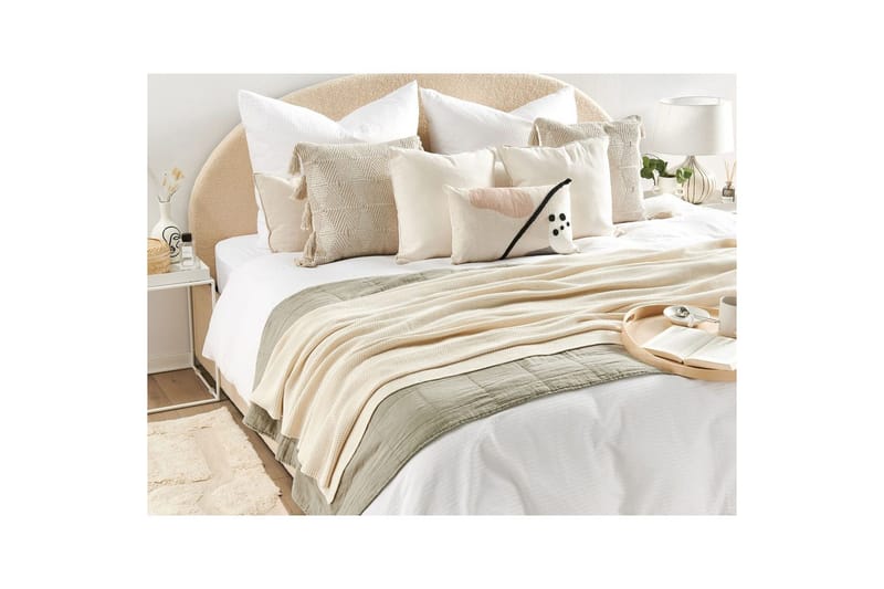 Viltti Asaka Beige - Beige - Kodintekstiilit & matot - Tyyny & torkkupeitto - Torkkupeitto & viltti