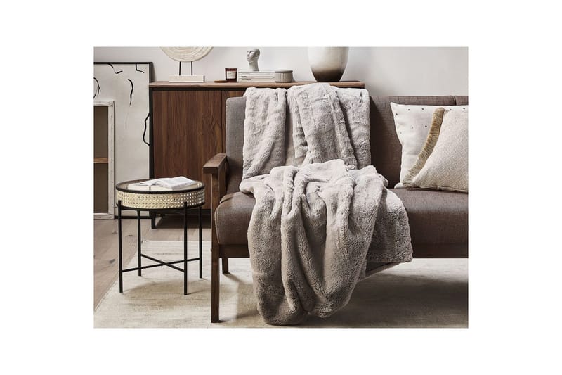 Viltti Chaab Harmaa, 150x200 cm - Harmaa, 150x200 cm - Kodintekstiilit & matot - Tyyny & torkkupeitto - Torkkupeitto & viltti