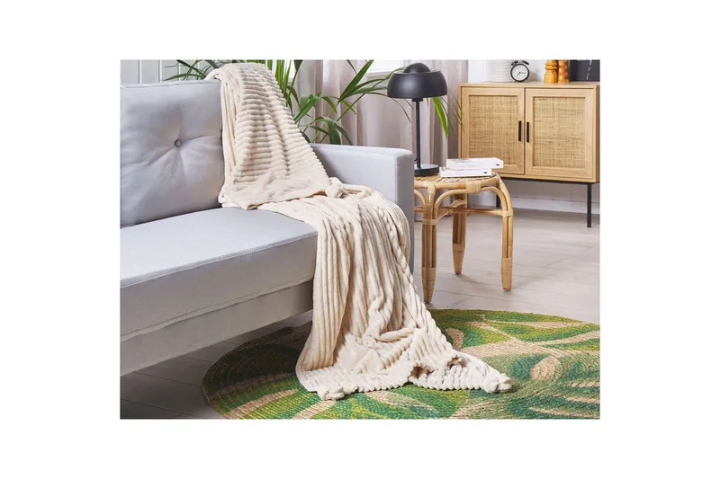 Viltti Kaweri Beige - Beige - Kodintekstiilit & matot - Tyyny & torkkupeitto - Torkkupeitto & viltti