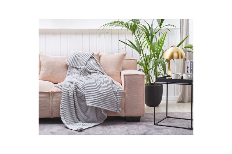 Viltti Kaweri Vaaleanharmaa - Vaaleanharmaa - Kodintekstiilit & matot - Tyyny & torkkupeitto - Torkkupeitto & viltti