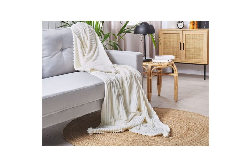 Viltti Kaweri Valkoinen - Valkoinen - Kodintekstiilit & matot - Tyyny & torkkupeitto - Torkkupeitto & viltti