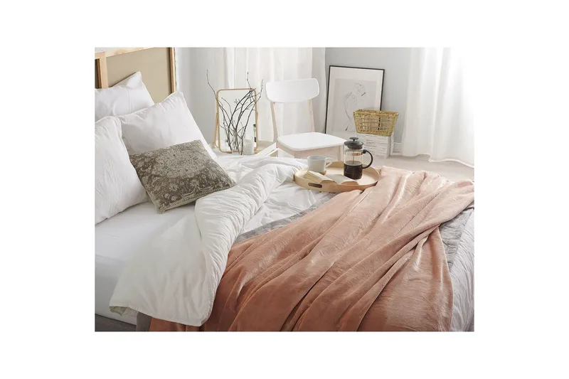 Viltti Terke Ruskea - Ruskea - Kodintekstiilit & matot - Tyyny & torkkupeitto - Torkkupeitto & viltti