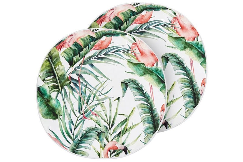 Visper Ulkotyyny 40 cm Pyöreä - Valkoinen/Vihreä/Vaaleanpunainen - Kodintekstiilit & matot - Tyyny & torkkupeitto - Ulkotyyny