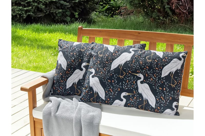 Vulcin Ulkotyyny 42x60 cm - Mustavalkoinen - Kodintekstiilit & matot - Tyyny & torkkupeitto - Ulkotyyny