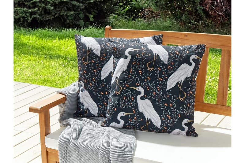 Vulcin Ulkotyyny 45x45 cm, Mustavalkoinen